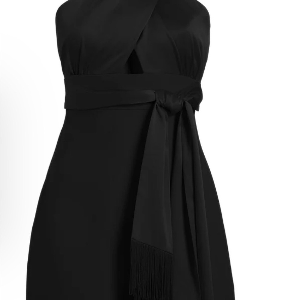 Likely Black Halter Mini Dress